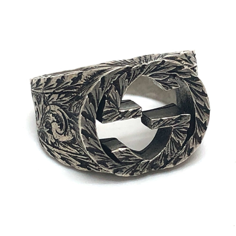 GUCCI Ring AG925 Silver Interlocking G 11