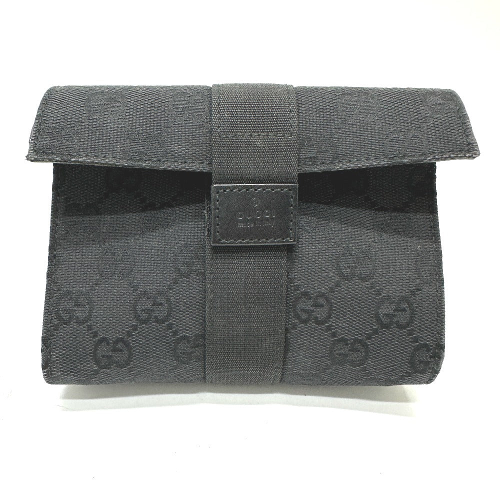 GUCCI Pouch 39.0911 GG canvas black GG Cosmetics Pouch