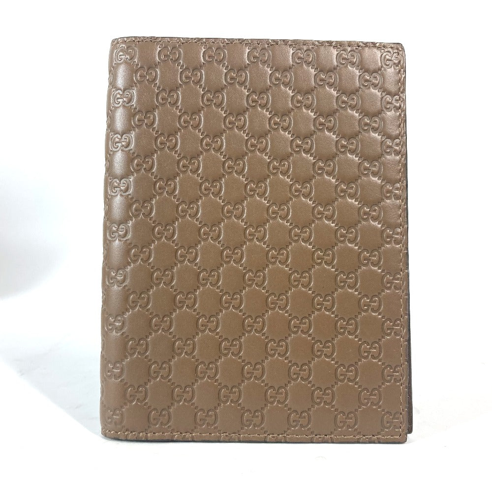 GUCCI passport case 346079 leather Brown Guccissima logo