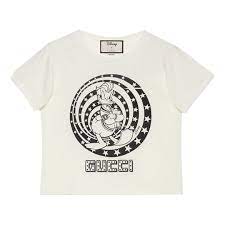 Gucci x Disney Donald Duck Printed T-Shirt in White