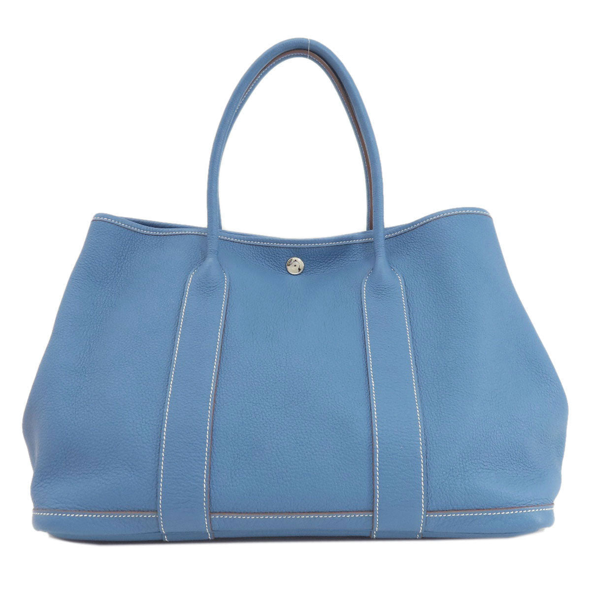 HERMES Tote Bag Negonda blue Garden Party PM Blue type SilverMetal Women Used
