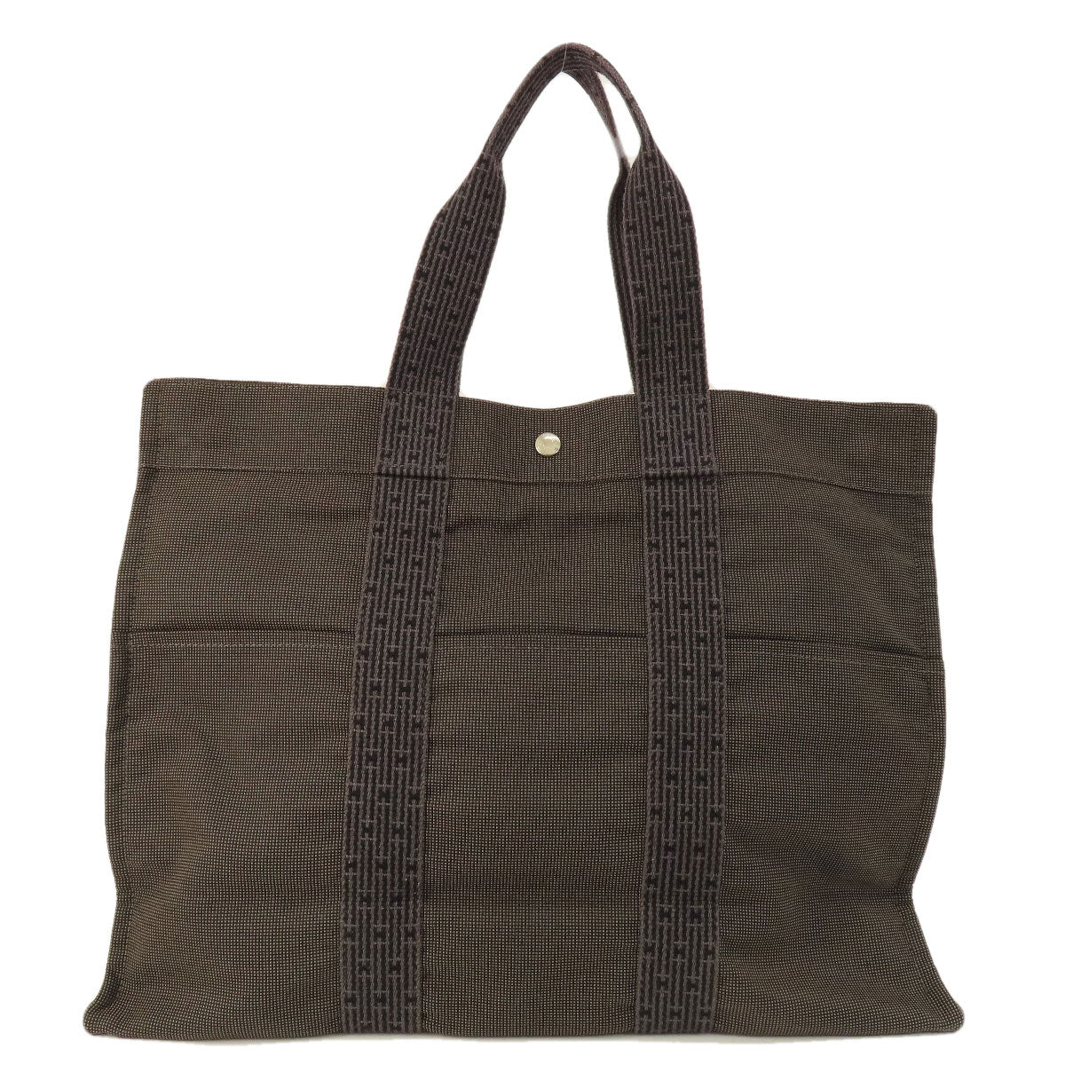 HERMES Handbag canvas black Her Line GM Women Used
