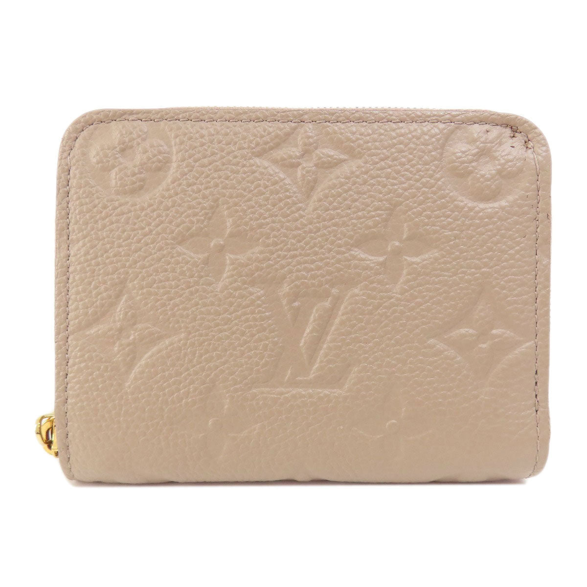 LOUIS VUITTON Coin case M68696 Ann Platt beige Zippy Coin Purse Tourterelle Women Used