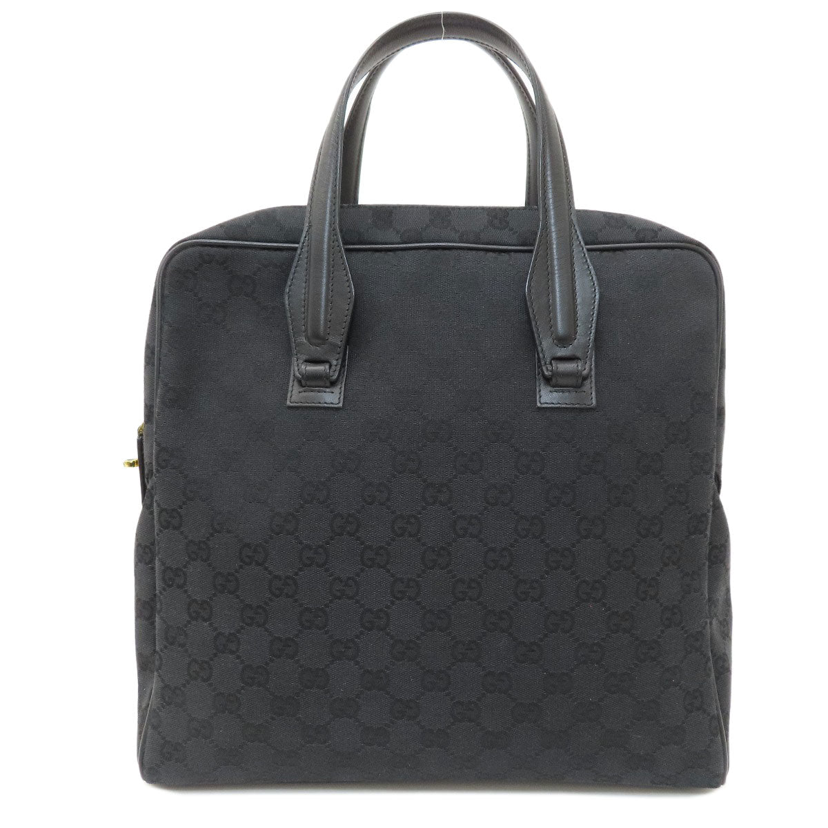 GUCCI Tote Bag 90677 canvas black GG pattern Women Used