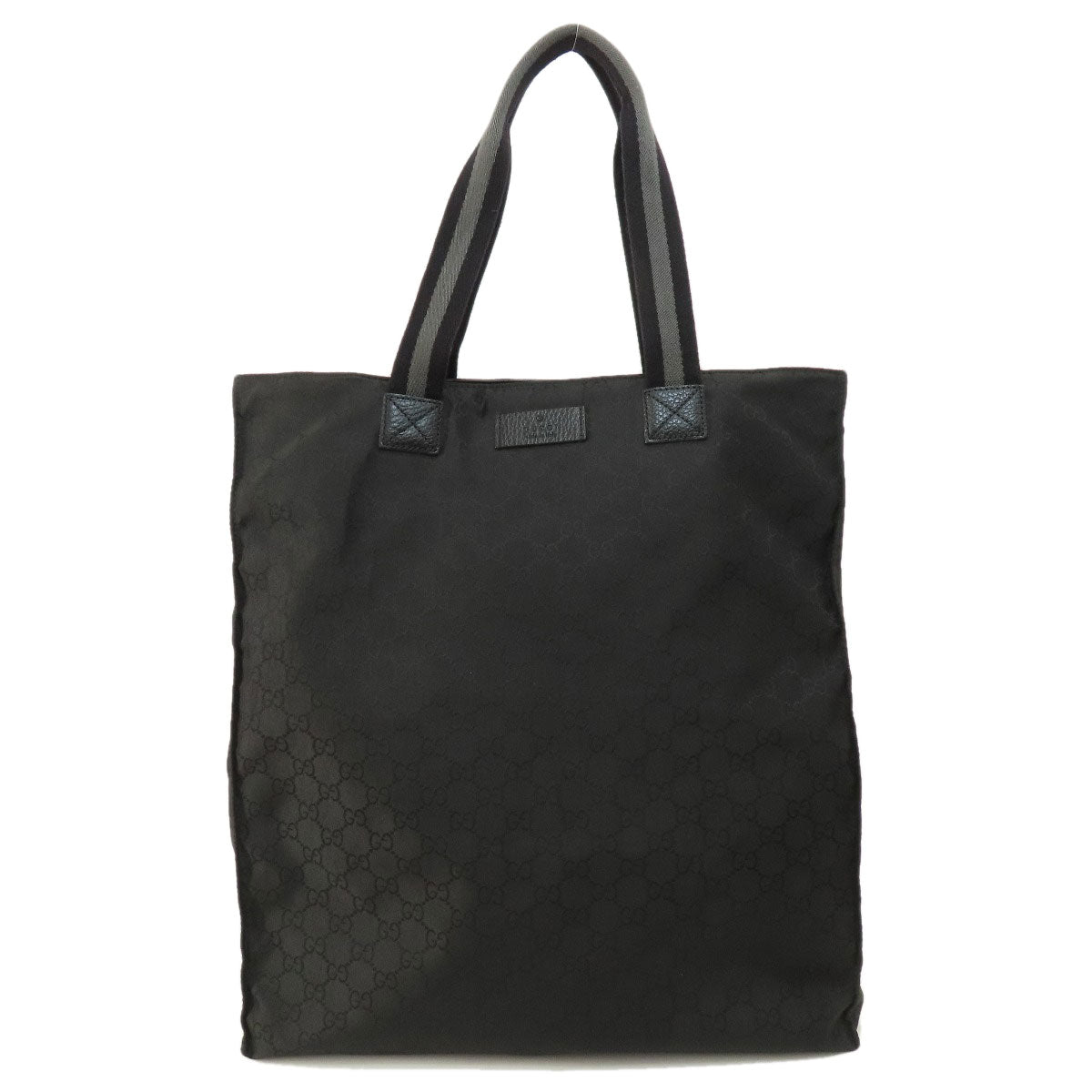 GUCCI Tote Bag 449177 Nylon black GG outlet Women Used