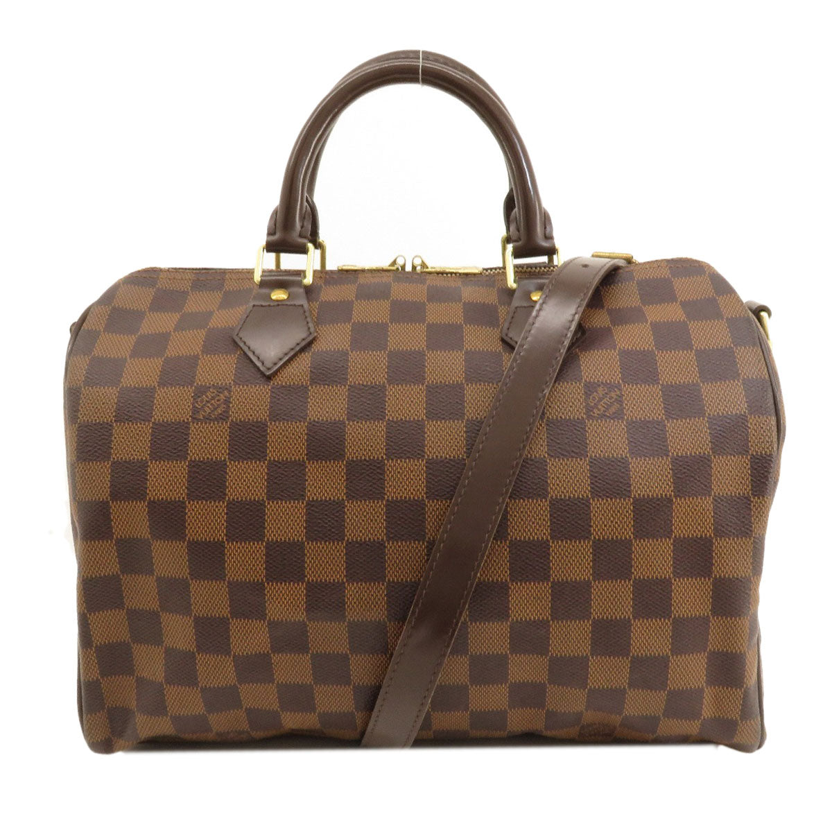 LOUIS VUITTON Boston Duffel bag N41367 Damier canvas Brown Speedy Bandouliere 30 Damier Ebene