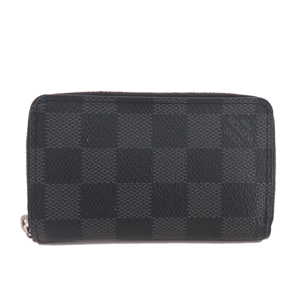 LOUIS VUITTON Coin case N63076 Damier canvas black Zippy Coin Purse Damier Graphite mens Used