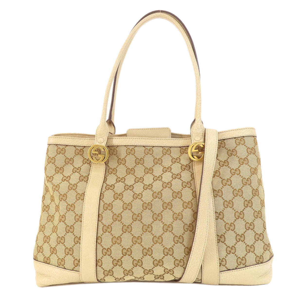 GUCCI Tote Bag 353122 canvas Brown Miss GG Women Used
