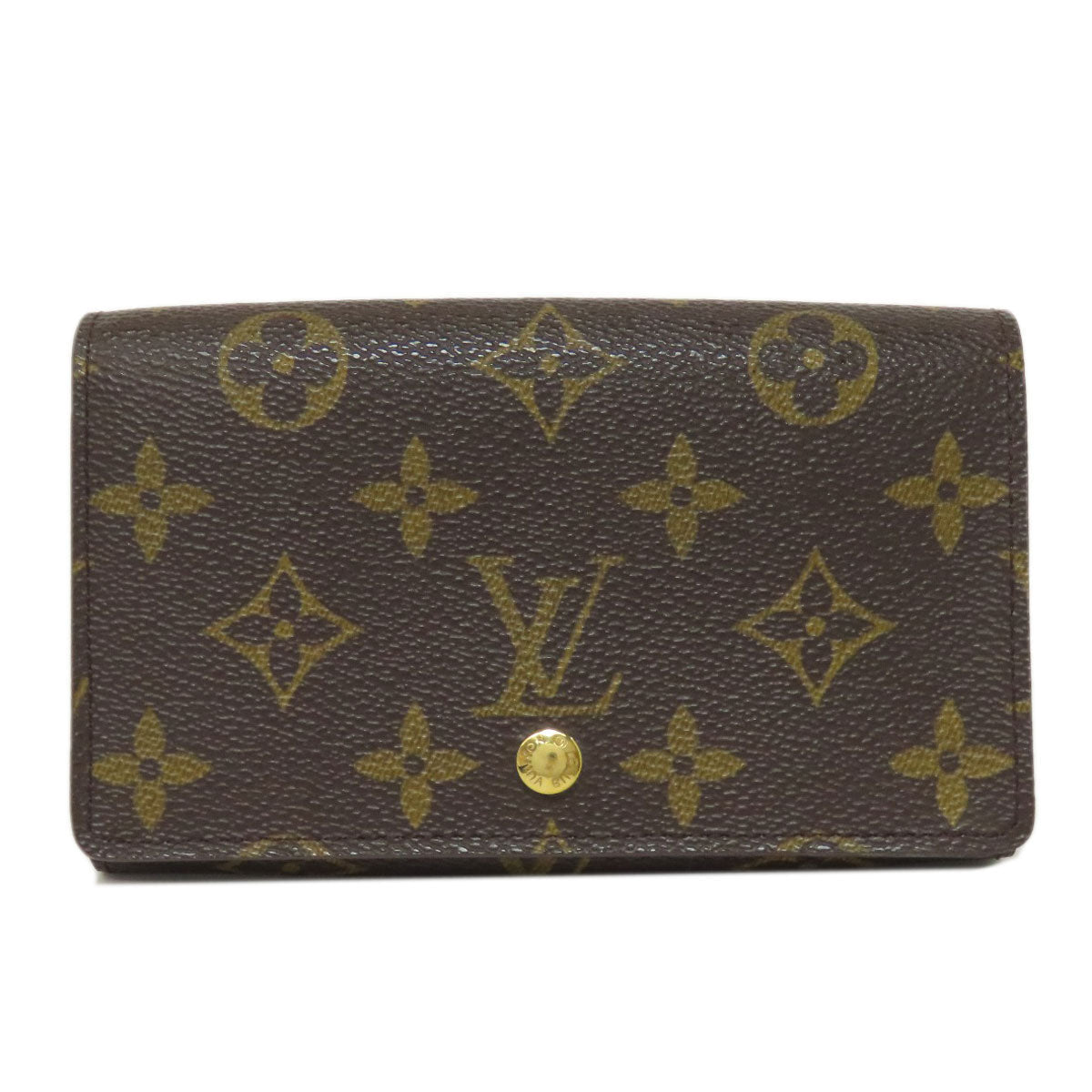 LOUIS VUITTON Bifold Wallet M61736 Monogram canvas Brown Portefeuille Tresol Women Used