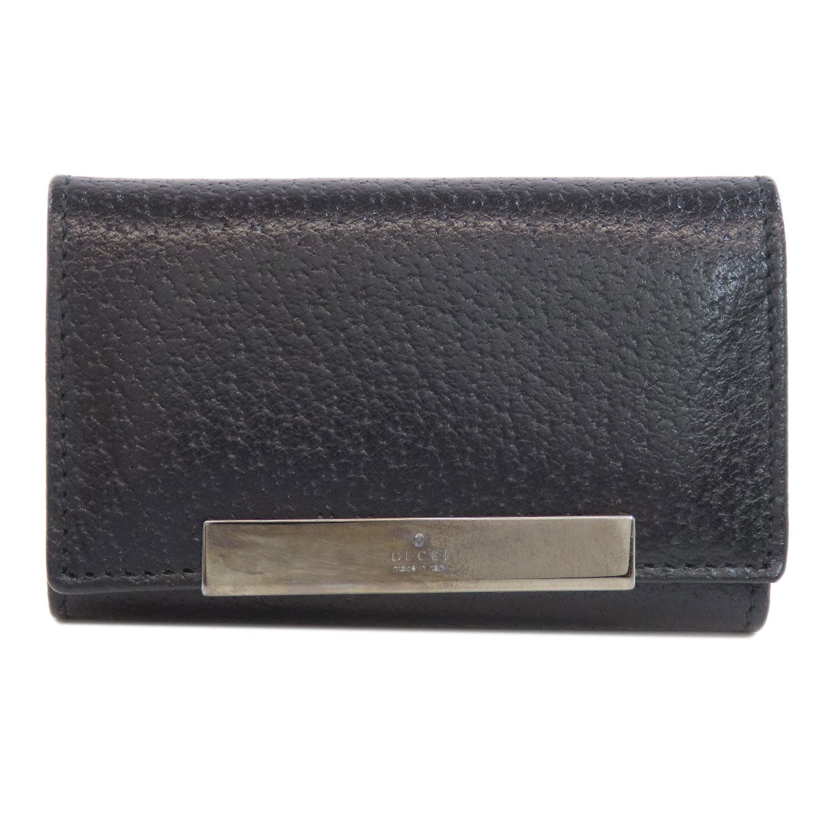 GUCCI Key case Key holder 033�E3661 leather Brown logo Women(Unisex) Used