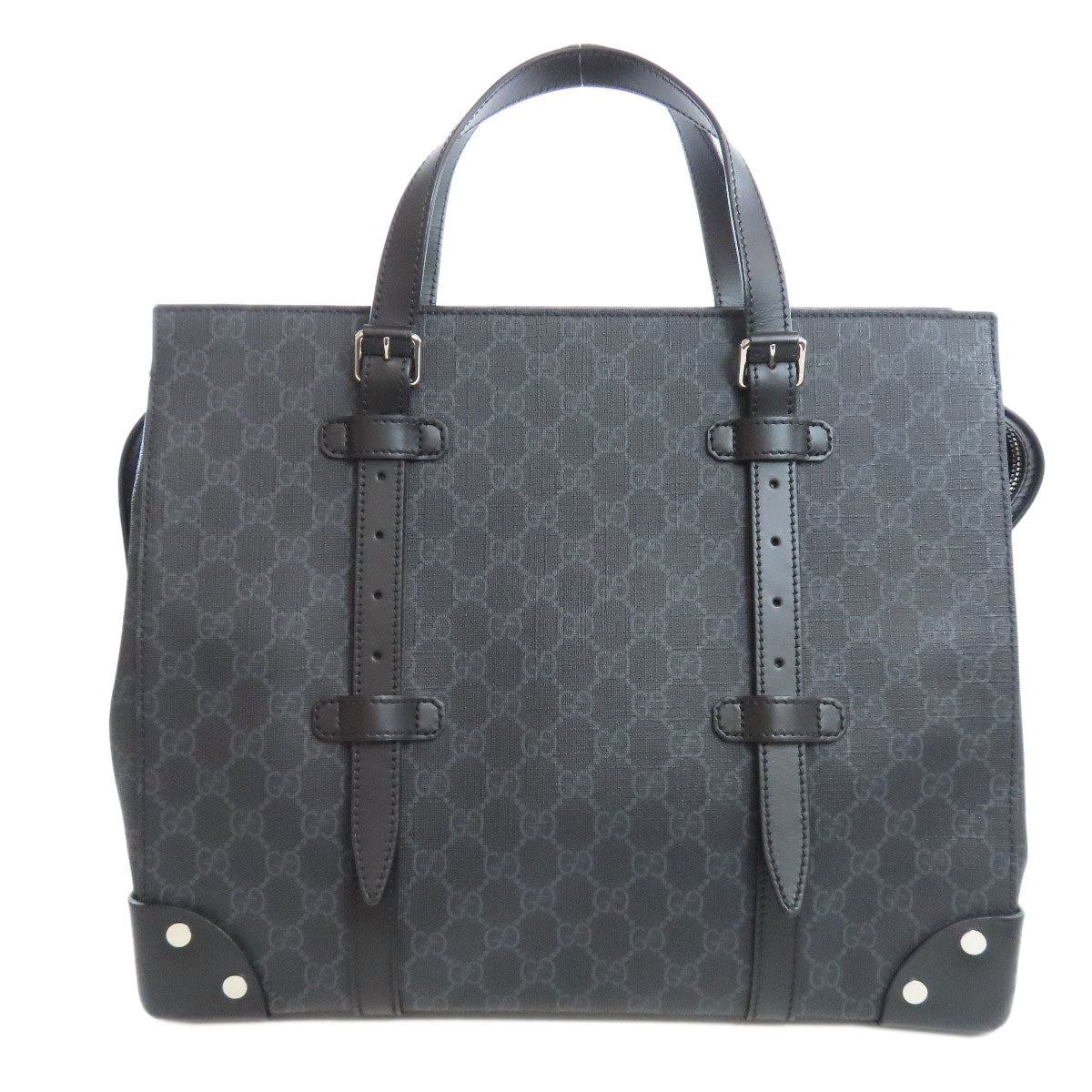GUCCI Tote Bag 626356 PVC black GG Supreme mens Used