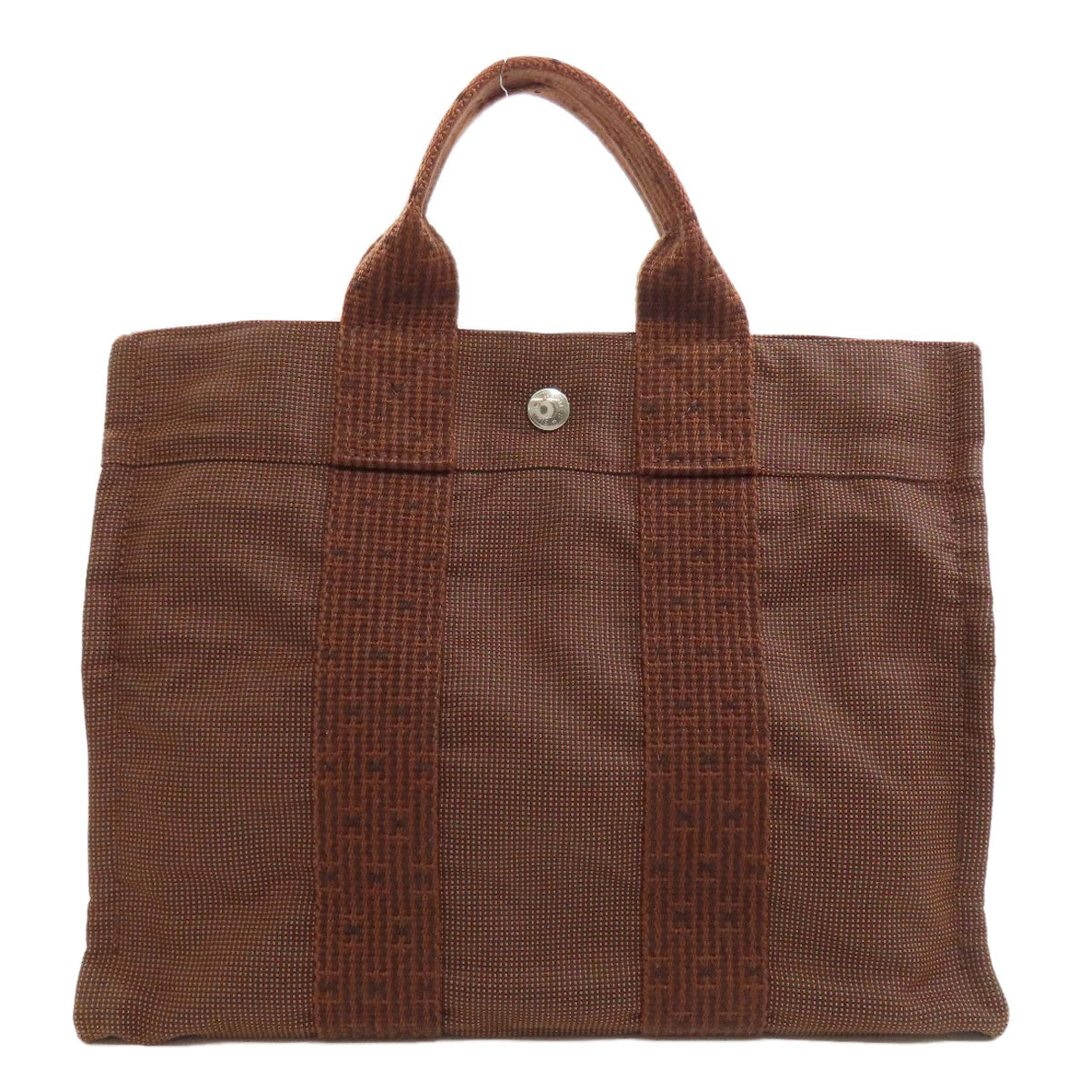 HERMES Handbag canvas Brown Her LinePM Women Used