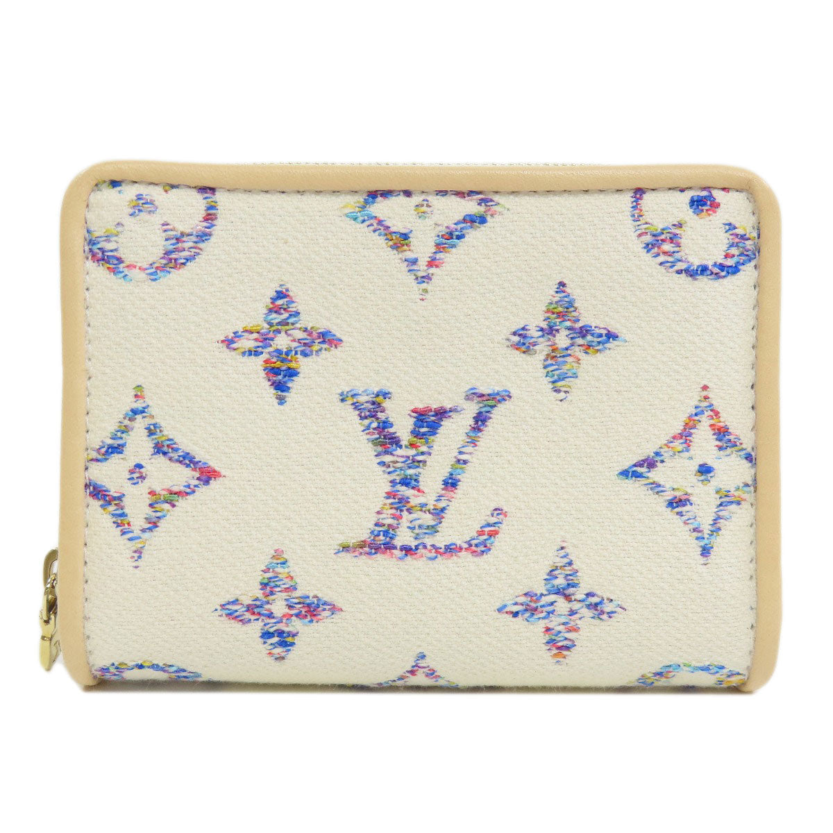 LOUIS VUITTON Bifold Wallet M83500 Monogram Jaguar white Portefeuille Lou Women Used