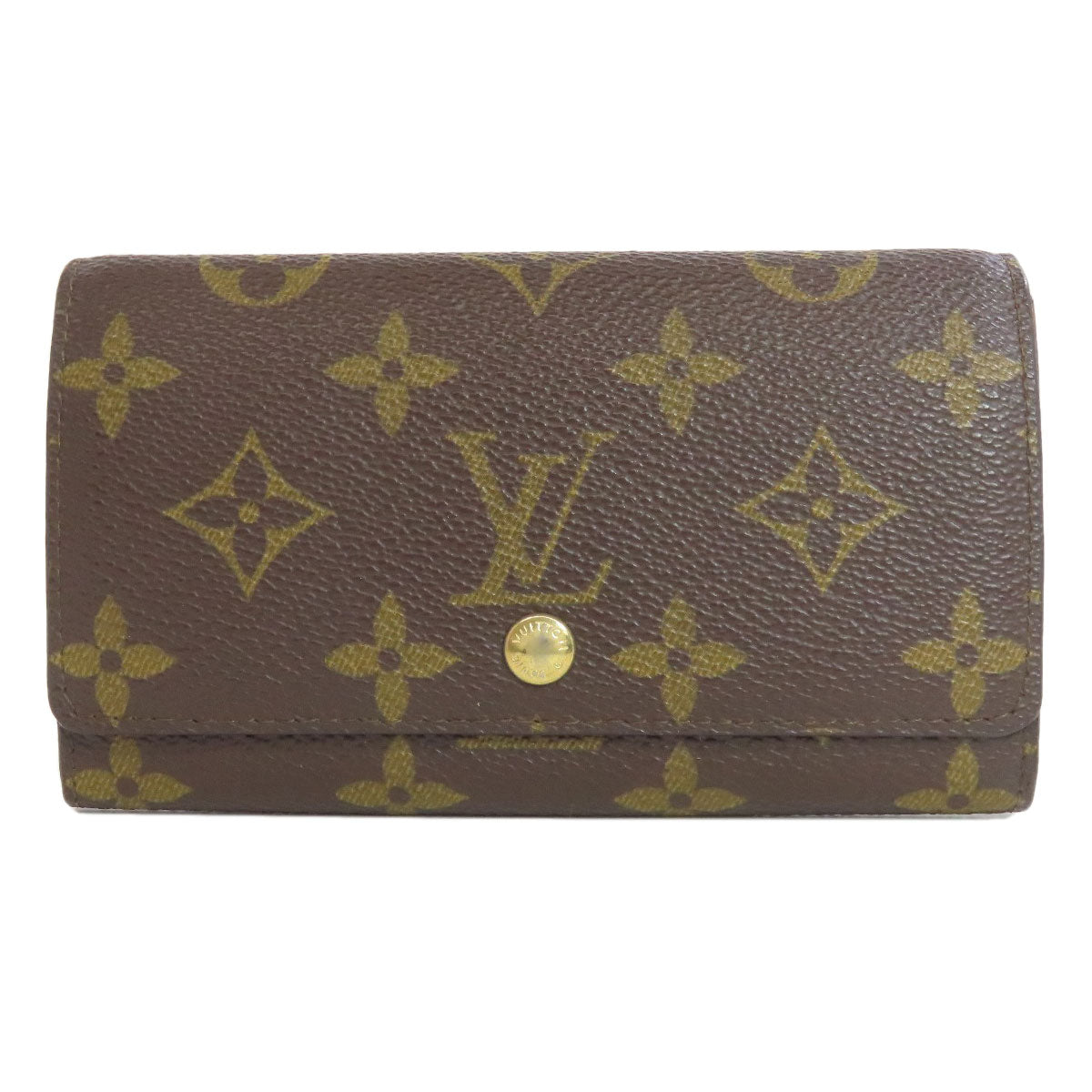 LOUIS VUITTON Bifold Wallet M61735 Monogram canvas Brown Portonet Zip Women Used