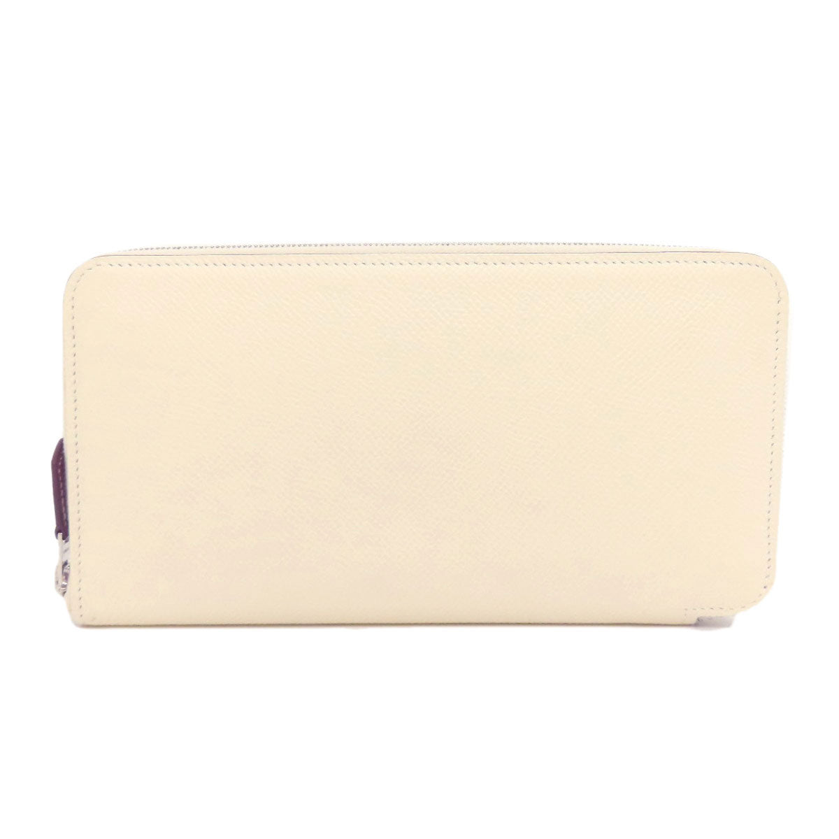 HERMES Long Wallet Purse Epsom white Azap Silkin Long Nata