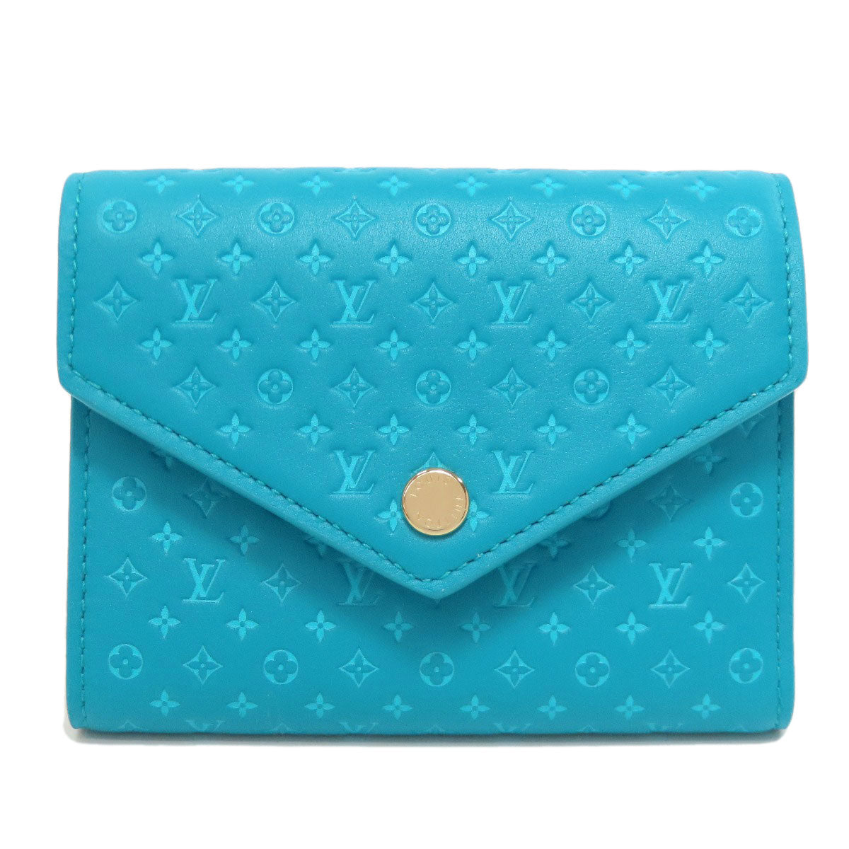 LOUIS VUITTON Bifold Wallet M82314 leather blue