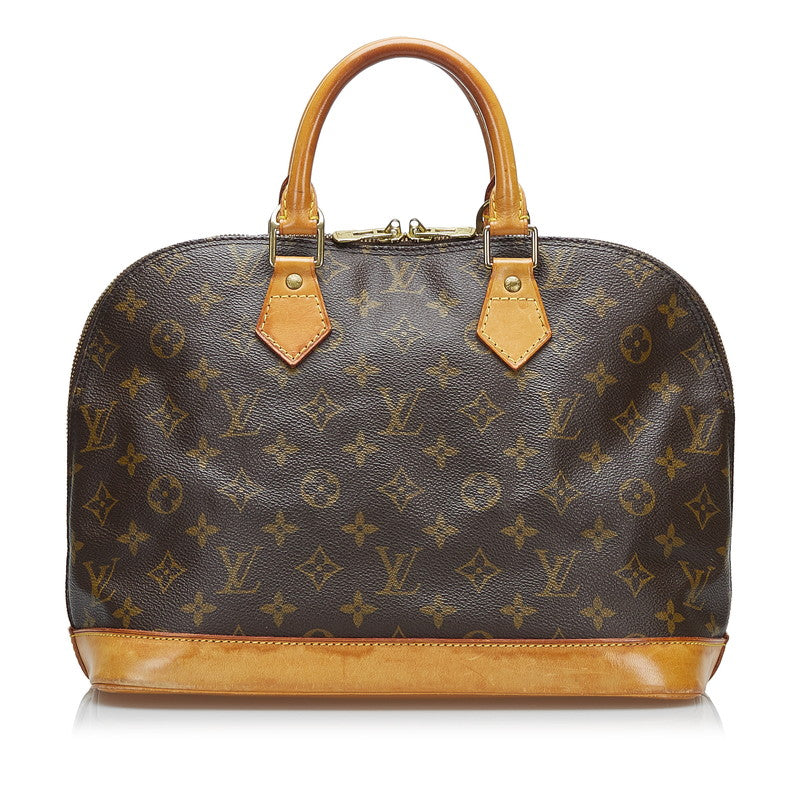 Louis Vuitton Brown Canvas Alma handbag bag