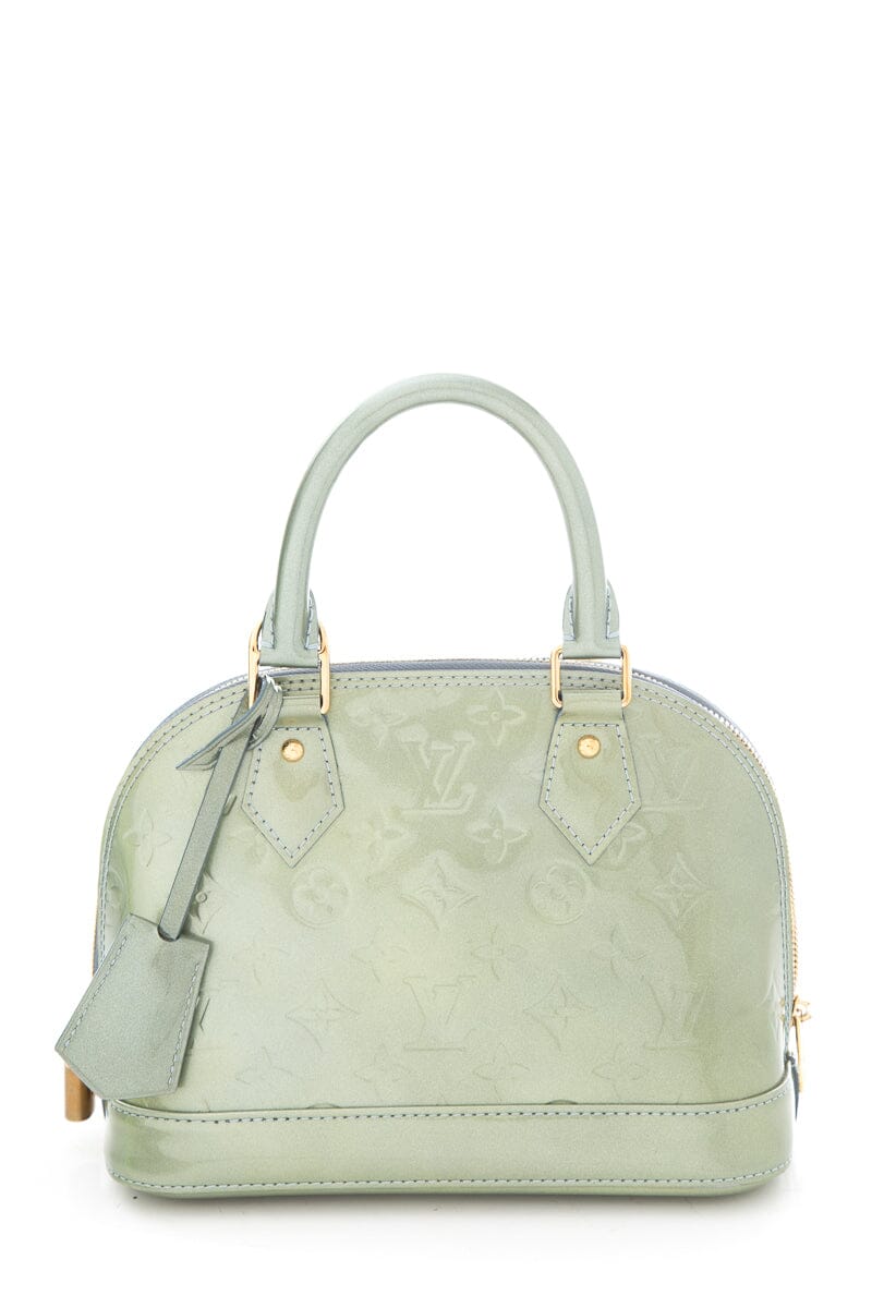 Louis Vuitton 2011 Green Vernis Alma HandBag