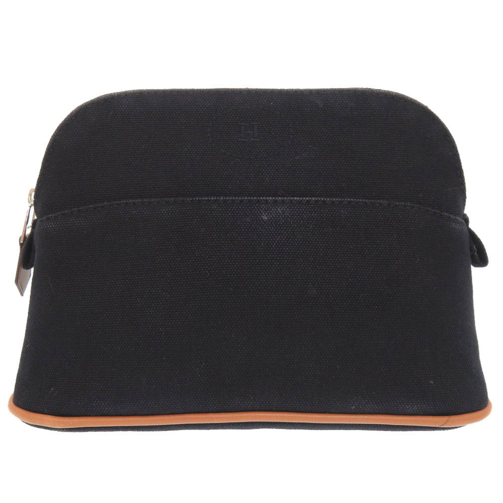 HERMES Pouch canvas black Bored pouch 20