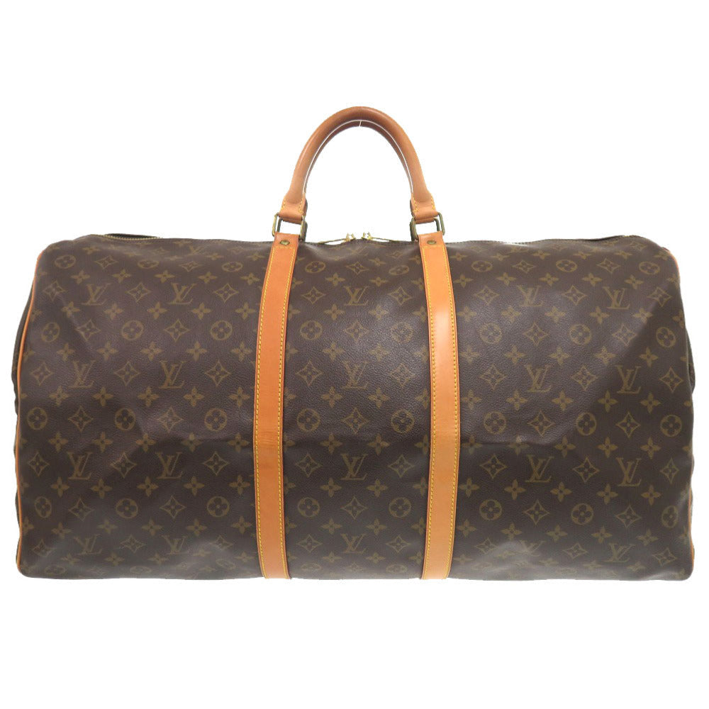 LOUIS VUITTON Boston Duffel bag M41422 Monogram canvas Brown Monogram Keepall 60 mens Used