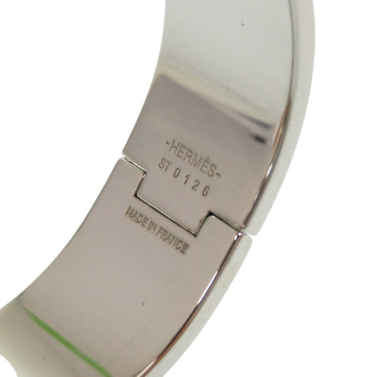 HERMES Bangle metal white Click crack GM