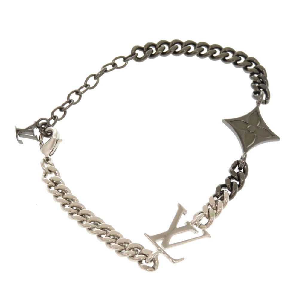 LOUIS VUITTON bracelet M00508 metal Silver LV Instinct mens Used