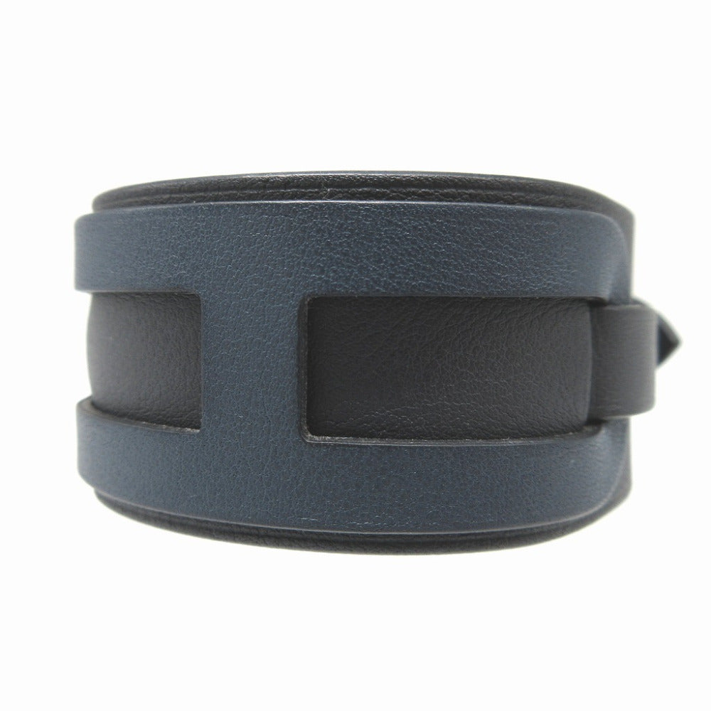 HERMES bracelet Vaux Swift Navy Etrivière Babour