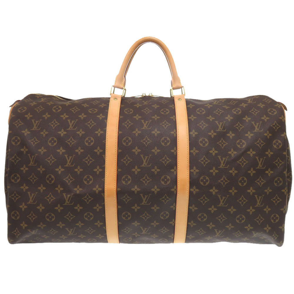 LOUIS VUITTON Boston Duffel bag M41422 Monogram canvas Brown Monogram Keepall 60 mens Used