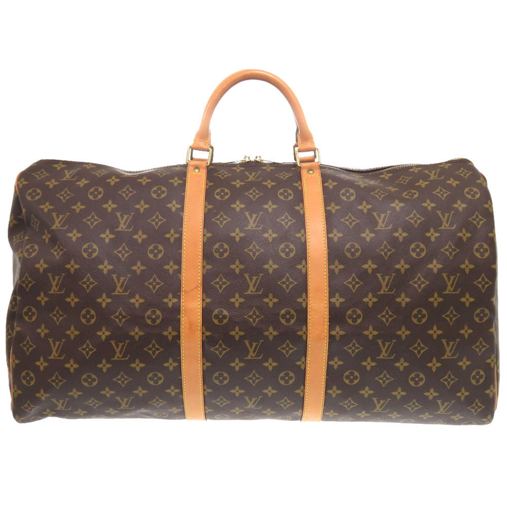 LOUIS VUITTON Boston Duffel bag M41422 Monogram canvas Brown Monogram Keepall 60 mens Used