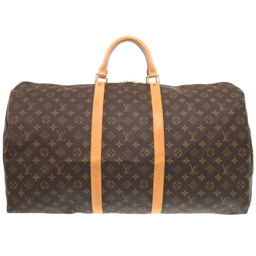LOUIS VUITTON Boston Duffel bag M41422 Monogram canvas Brown Monogram Keepall 60 mens Used