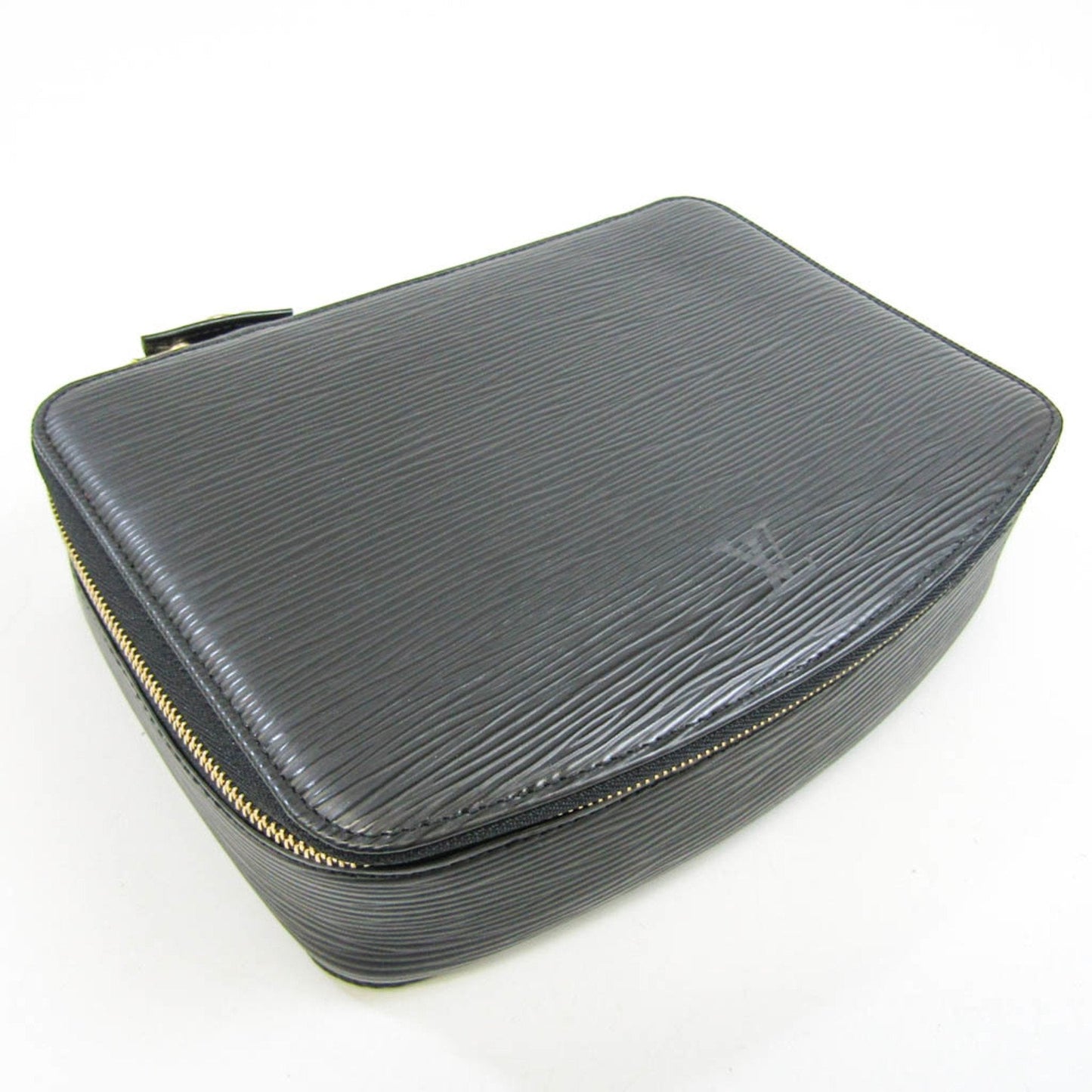Louis Vuitton Black Leather Monte Carlo clutch bag