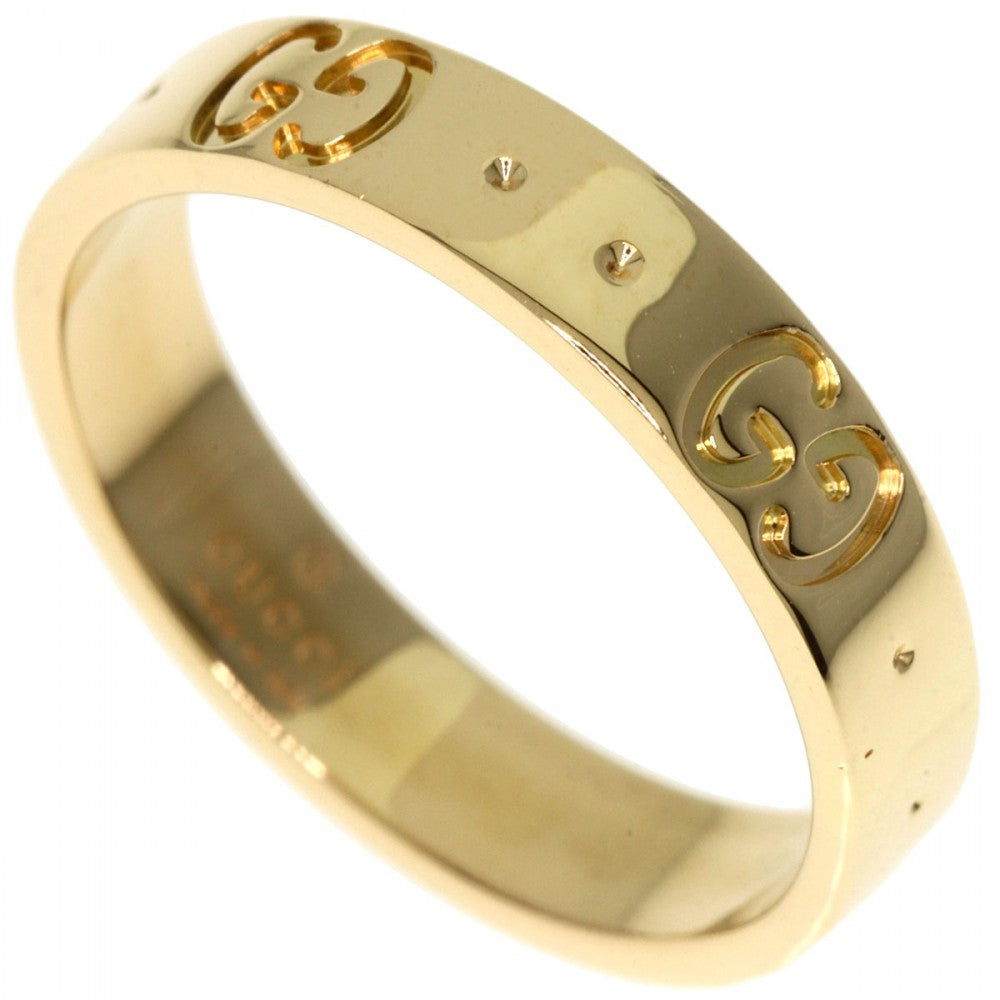 GUCCI Ring 18K Yellow Gold gold Icon # 10 Women Used