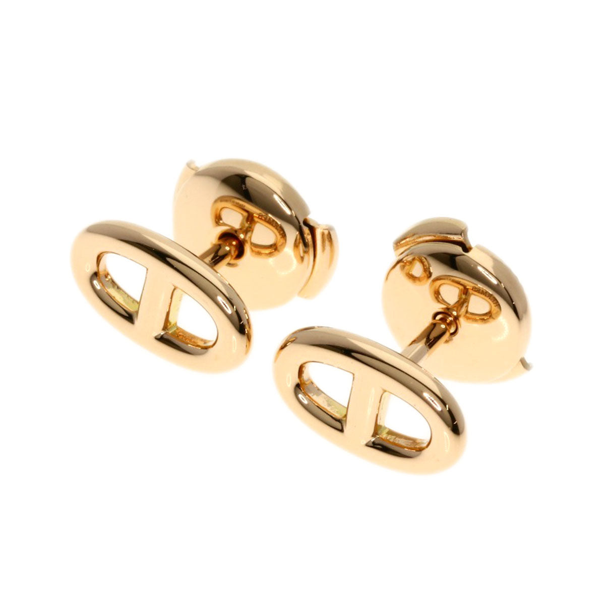 HERMES Pierce 18K Pink Gold gold Chene Dunkle Farandor TPM