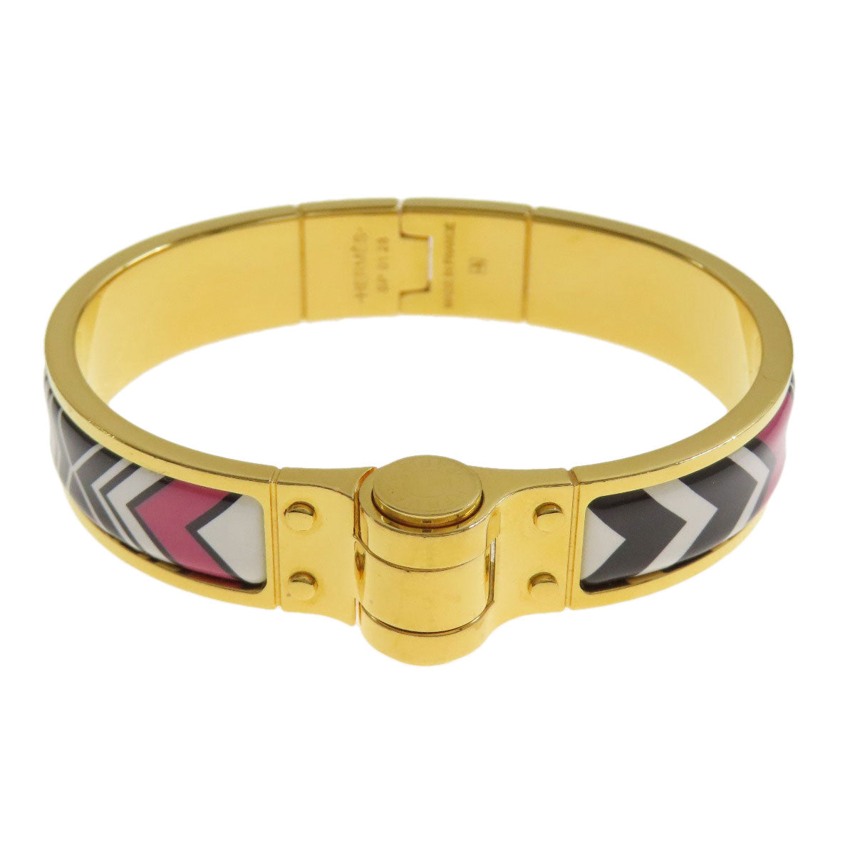 HERMES bracelet Gold Plated gold Charniere Women Used