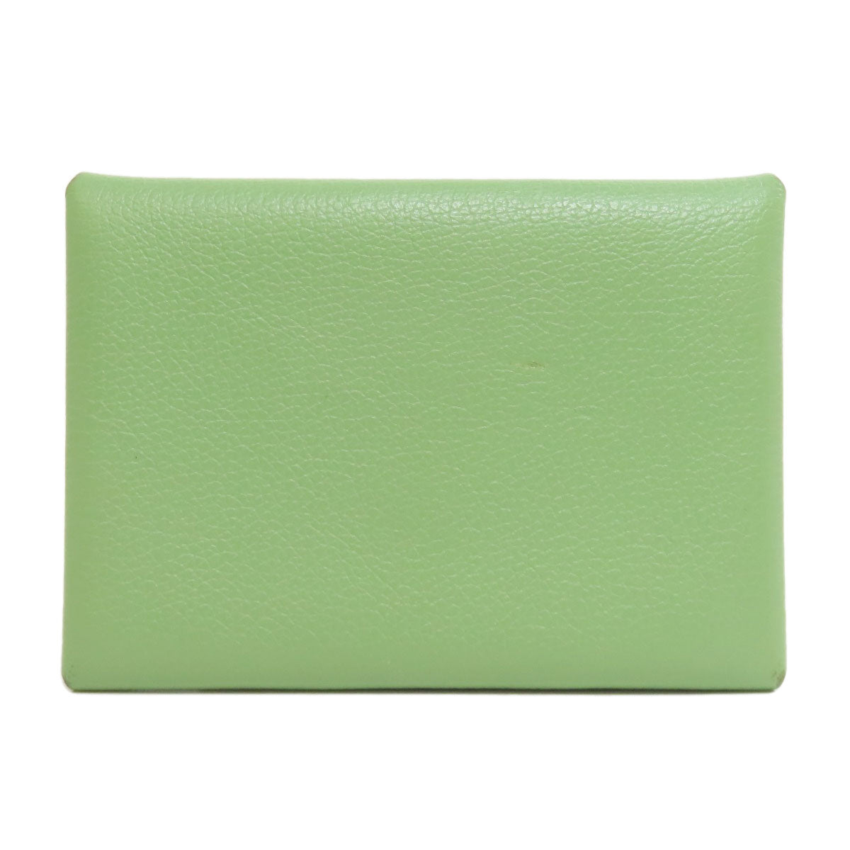 HERMES Coin case Evercolor green Calvi duo