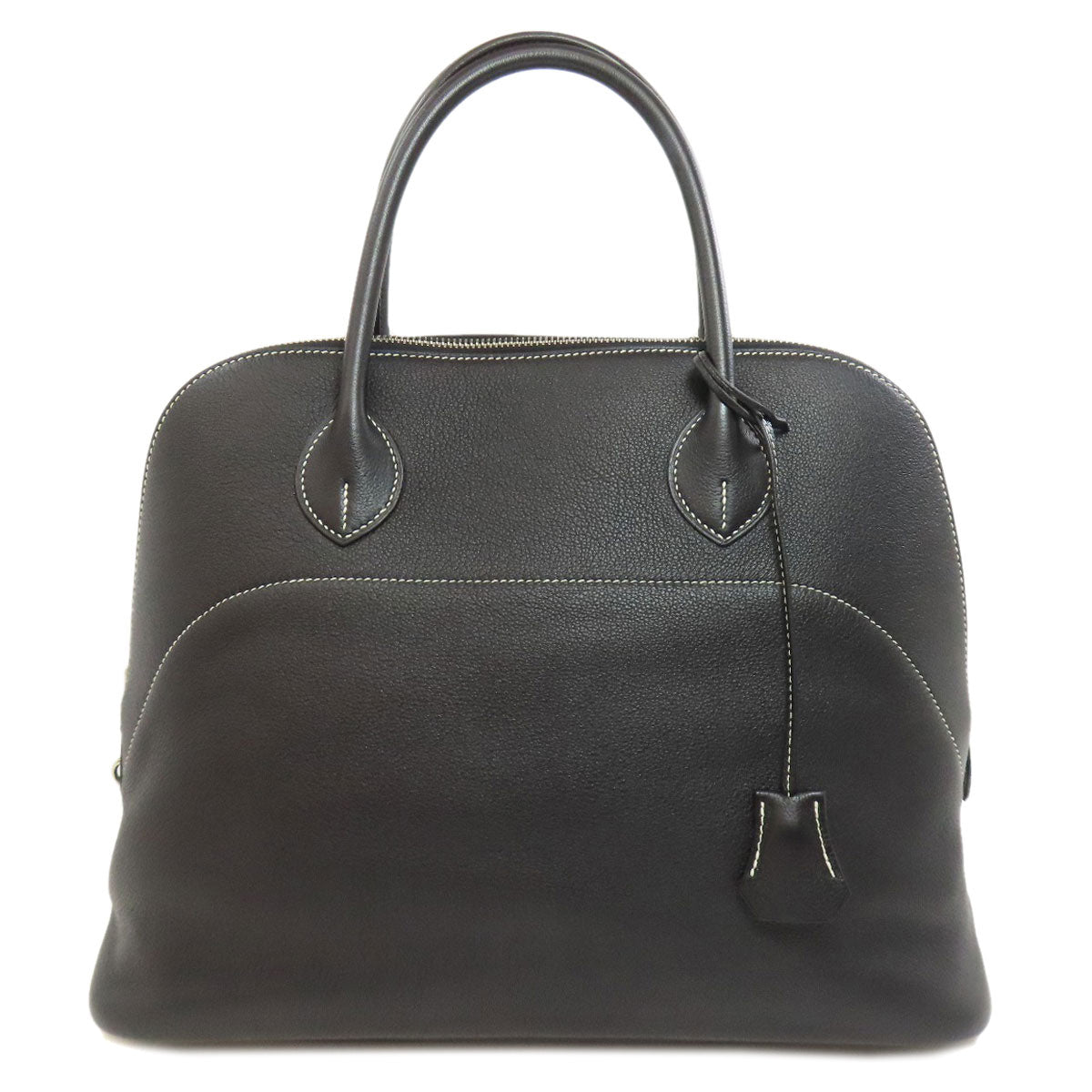 HERMES Handbag Vossikkim black Bolide Relax 35 SilverMetal
