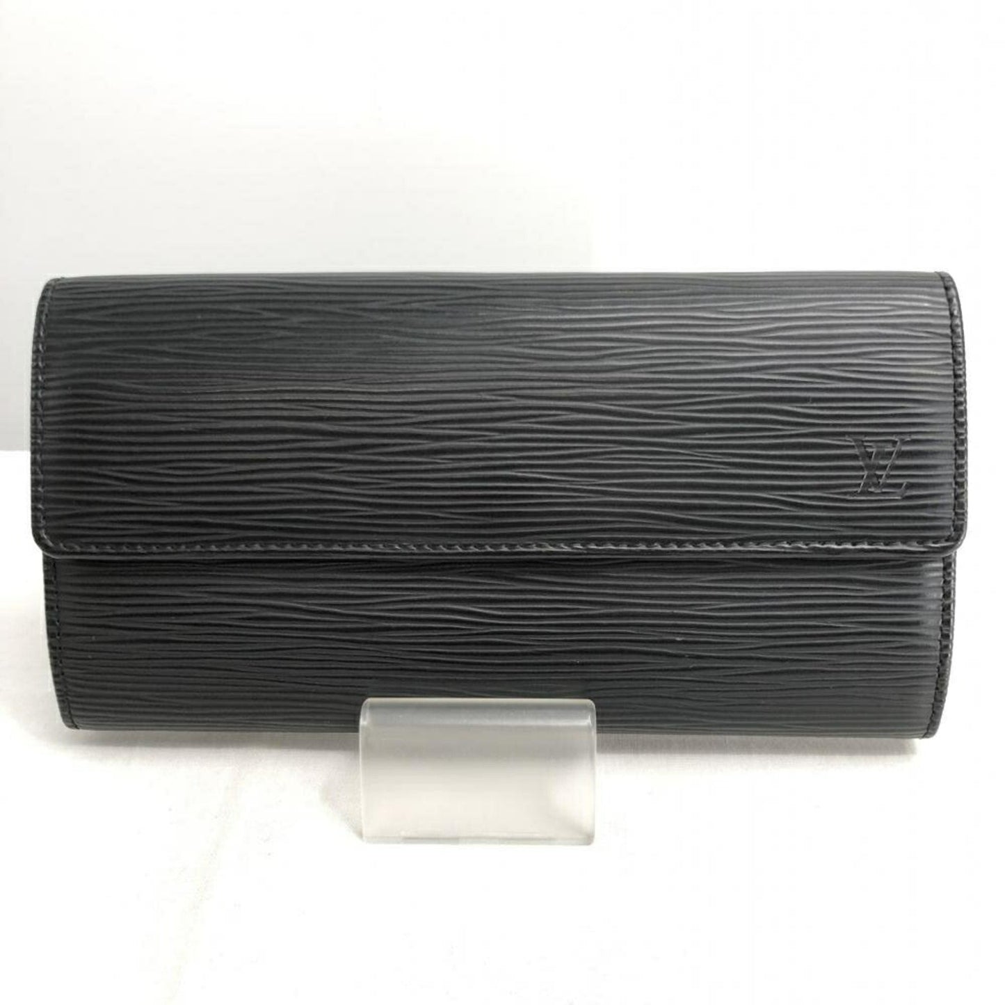 Louis Vuitton Black Leather Sarah wallet accessories