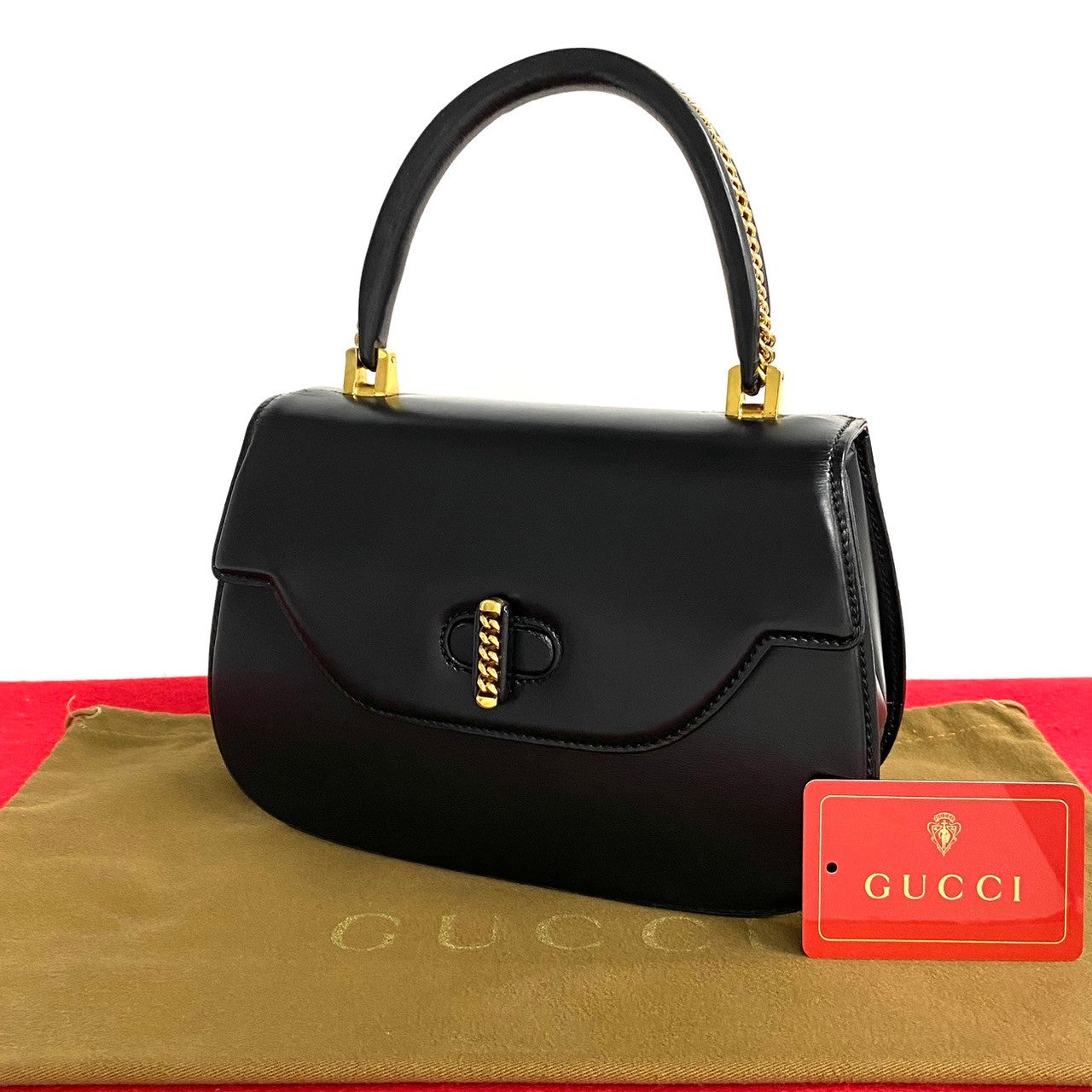 GUCCI Handbag Calfskin black