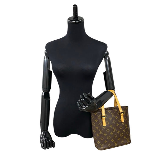 LOUIS VUITTON Handbag leather Brown Monogram VavinPM