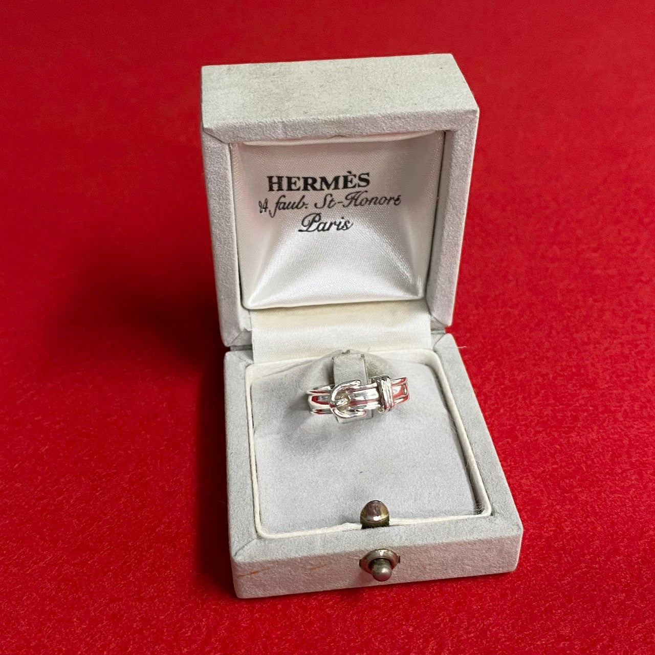 HERMES Ring Silver925 Silver Saintur