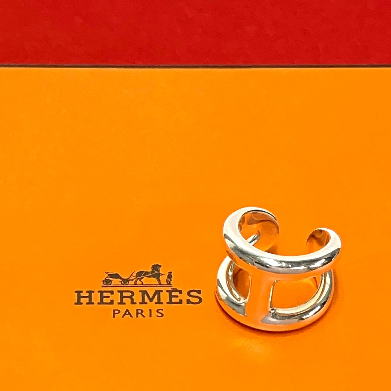 HERMES Ring Silver925 Silver Osmoz GM