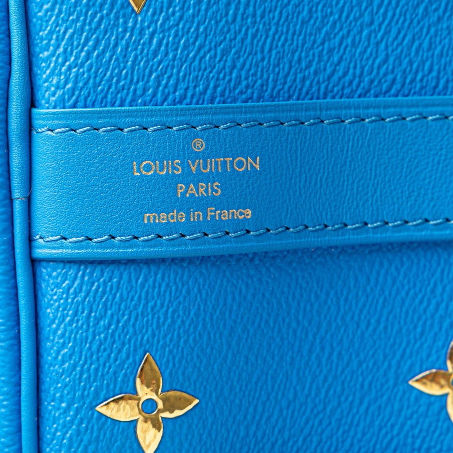 Louis Vuitton blue Pvc Leather Boston Bag Shoulder Bag