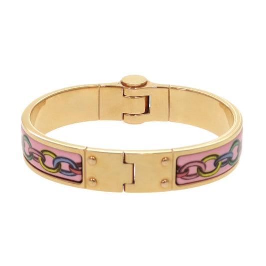HERMES Bangle metal gold bracelet Charnier PM Women Used