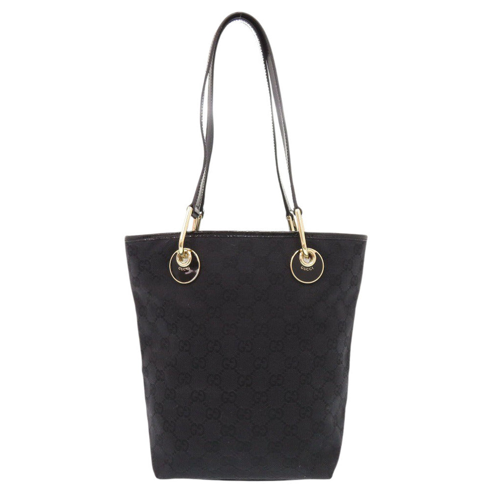 GUCCI Tote Bag 120840 GG canvas black Women Used