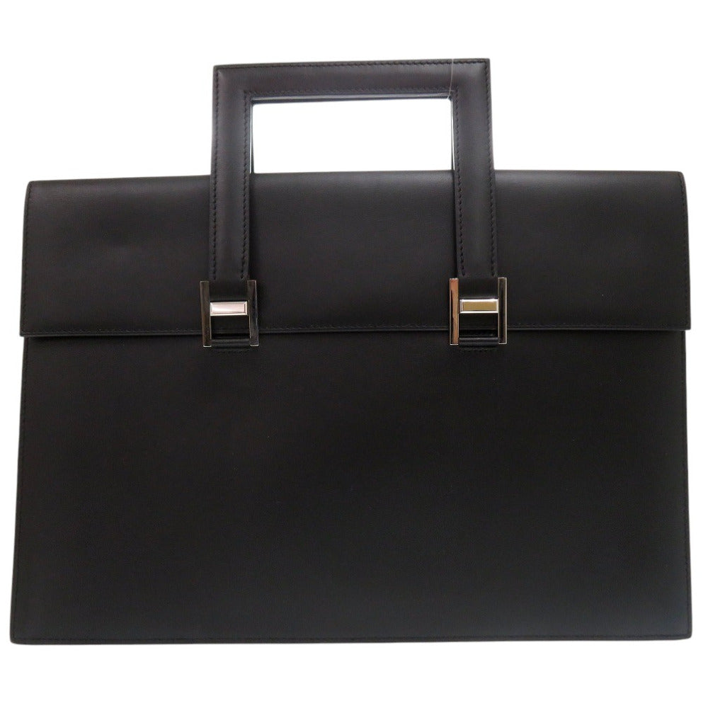 HERMES Briefcase leather black 365PM