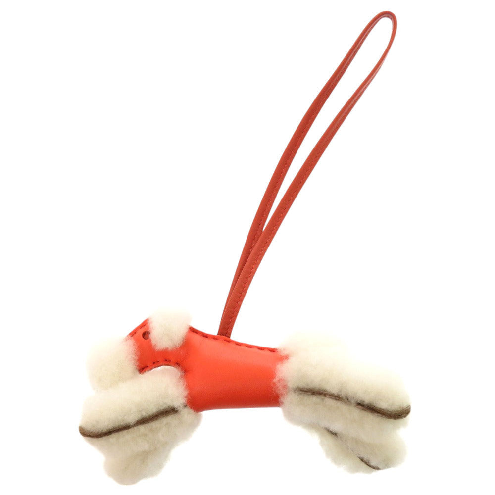 HERMES key ring Annu Milo, Mouton Rose texas Buddy