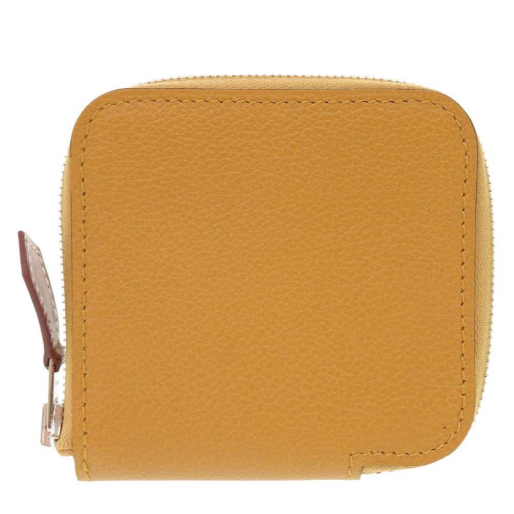 HERMES Coin case Epsom Sesame Azap silk in unisex(Unisex) Used