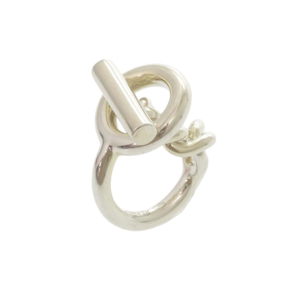 HERMES Ring Silver925 Silver Croisette Women 51 Used
