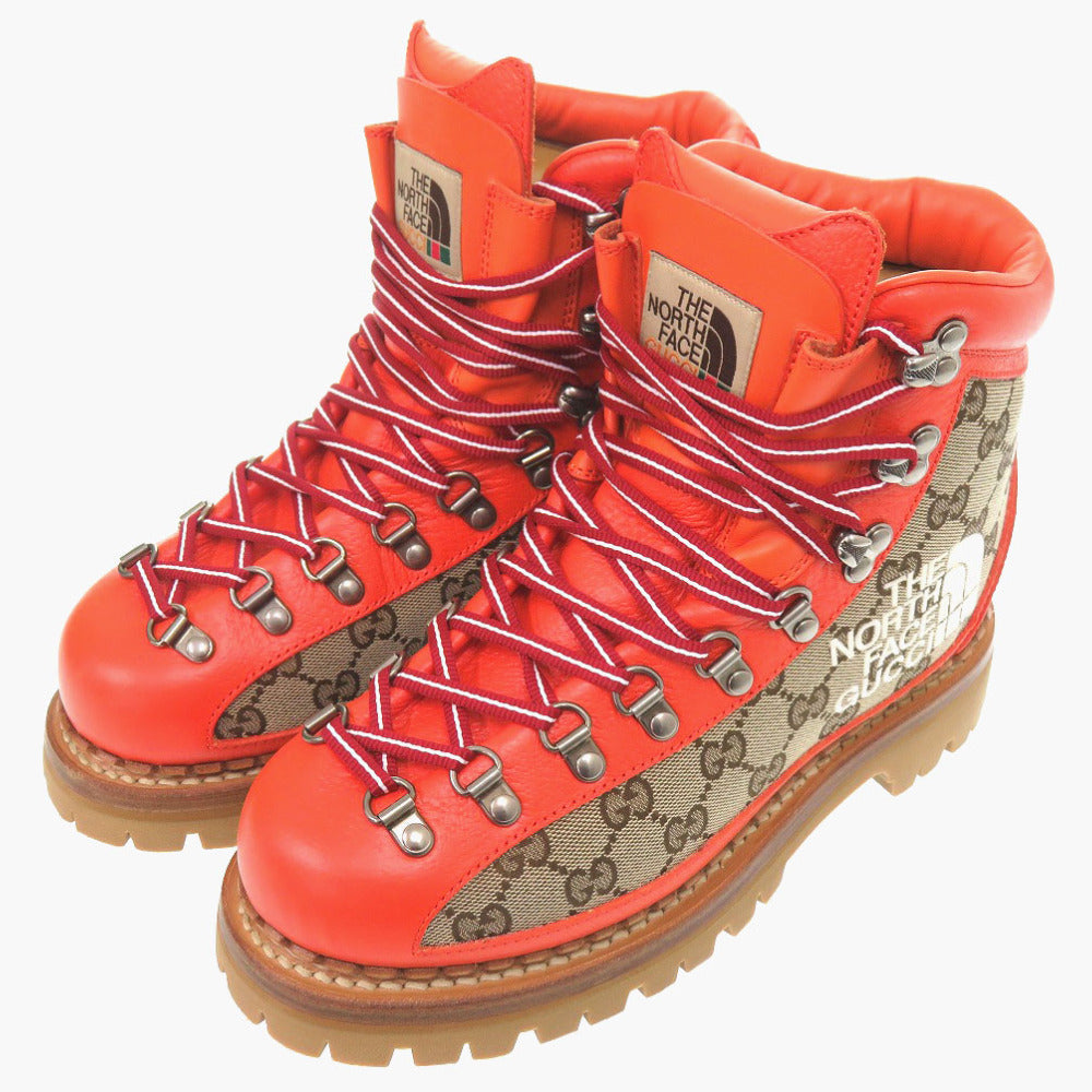 GUCCI boots GG canvas Orange GUCCI x THE NORTH FACE Gucci x The North Face 38