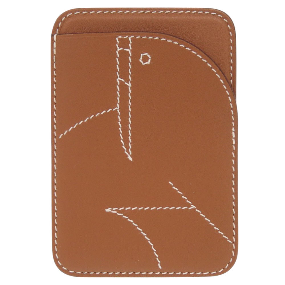 HERMES Card Case H0002731 37 Vaux Swift gold MagSafe Eman Morse